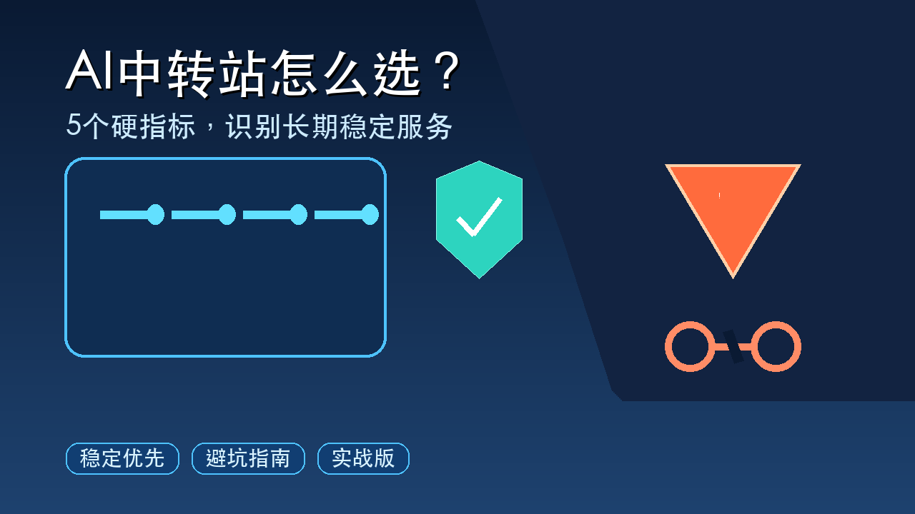 AI中转站怎么选:5个硬指标避开野鸡平台与低价陷阱